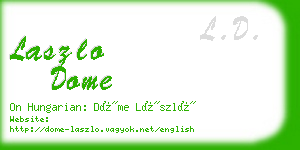 laszlo dome business card